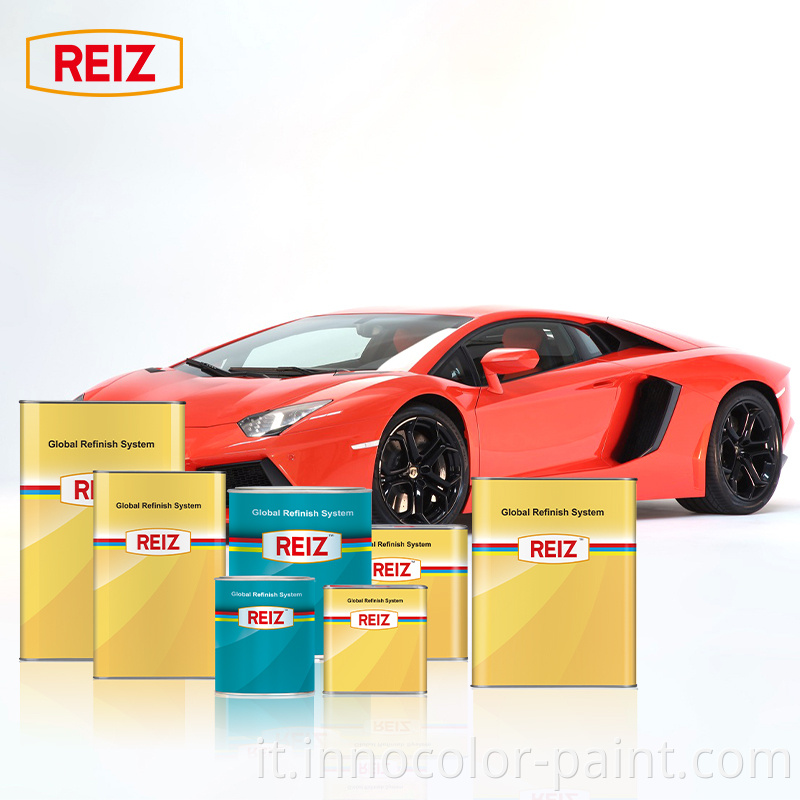 Vernice automobilistica Reiz Good Gloss High Solid 2k Clear Coat Rimpazione Riparatura per asciugatura Super Fast Auto Vernice automatica